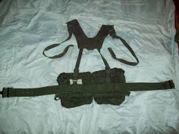 Assembling 58 Pattern Webbing Kidney Pouches To Belt Yoke