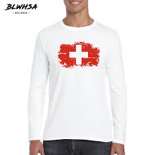 Hir findest du auch schweizer fanartikel. Blwhsa Klassische Manner T Shirt Lange Armel O Hals Schweiz Flagge Manner T Shirt Baumwolle Fitness Schweiz Fans Tees Tops Big Grosse Tee Top Men T Shirtt Shirt Long Aliexpress
