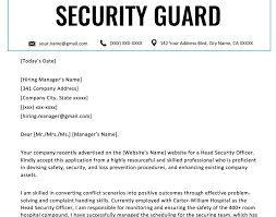 Security guard application letter with no experience. Cover Letter For Security Job No Experience Job Retro