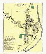 New Berlin Ny Map New Berlin Town, Atlas: Chenango County 1875, New York Historical Map