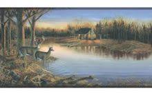 Check out our deer wall border selection for the very best in unique or custom, handmade pieces from our wall décor shops. Deer Wallpaper Borders