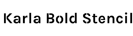 Although we have the largest database of fonts, the search for a font from an image gets mixed results like the image above. Karla Bold Stencil Font Ffonts Net