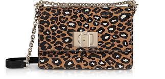 Furla Animal Printed Leather 1927 Mini Crossbody Bag 20 At Forzieri
