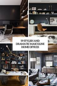 Industrial farmhouse home office with shiplap masculine home 75 small home office ideas for men masculine interior designs 59 Stylish And Dramatic Masculine Home Offices Digsdigs