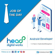 Head Digital Works Is Hiring Androiddeveloper Itconsultant4u Technology Job Help Finding A Job Amazon Jobs