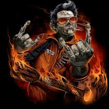 Ada ragam tema wallpaper yang tersedia disini, seperti wallpaper pemandangan, anime, android, desktop. Rock N Roll Rock And Roll Wallpaper Tengkorak Tengkorak