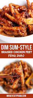 Dim Sum Style Braised Chicken Feet With Black Bean Sauce Vietnamese Home Cooking Recipes Recipe Braised Chicken Dim Sum Recipes Dim Sum