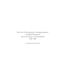 Gestern hatte es noch 18 grad, heute mittag, als eigentlich normalerweise pfadiübung gewesen wäre, kam graupelregen quer. Texte Der 45 Literarischen Vortragsprogramme Im Schloss Ipq