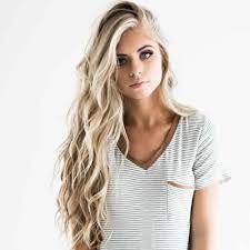 Beautiful positive little blonde girl with curly hair in stylish casual clothing, sandals and hat standing and smiling. Hairstyles For Long Thin Blonde Hair Novocom Top