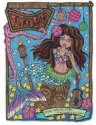 Mermaid Tails From The Tiki Bar Artist Deborah Muller Cover Colored By Shawn Bobar Coloring Books Mermaid Coloring Pages Coloring Pages