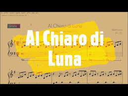 2 del catalogo di ludwig van beethoven. Al Chiaro Di Luna Spartito Per Pianoforte