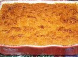 Many People Prefer To Serve This Dish Cold With Milk Or Cream When Cold It Can Be Sli Sweet Potato Pone Recipe Sweet Potato Bread Pudding Sweet Potato Pudding