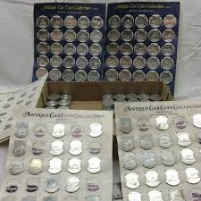 Vintage 400 Sunoco And Shell Coins Cars Sates Series 1 2 Franklinmint Sate Vintage Shells