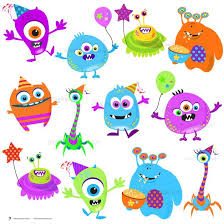 Cute Monsters Birthday Decorations Cute Monster Funny Birthday Clipart Clip Art 10103 Monster Clipart Monster Birthday Parties Cute Monsters