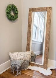 Rustic Floor Mirror Full Length Wooden Frame Mirror Rustic Floor Mirrors Rustic Flooring Home Decor