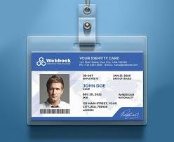 Creative Id Card Psd Template Free Download In 4 Colors Design Psd Template Free Card Templates Free Identity Card Design