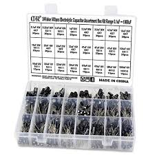 ocr 24value 500pcs electrolytic capacitor assortment box kit range 0 1uf 1000uf