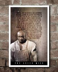 The Green Mile John Coffey Speech Quote Postere (12"x18") - Etsy