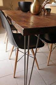 It blends well with any interior. Chairs Gleaming Surface Dining Table Wood Modern Black Brown Modern Rustic Dining Table Modern Farmhouse Dining Room Decor Dining Room Decor Rustic