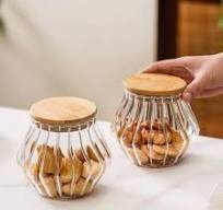 Nestasia Glass Jars Set of 2 (850 ml Each) - Airtight Glass ...