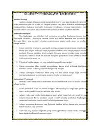 Permasalahan yang umumnya terjadi adalah faktor penyakit, cara pemberian pakan dan teknis budidaya baik ayam potong maupun ayam pedaging Analisis Swot Ternak Ayam Petelur Pdf