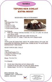 Kemudian tuang susu kacau sampai rata. Tepung Segera Kek Coklat Extra Moist Nawra Food Ingredients