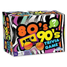 It's like the trivia that plays before the movie starts at the theater, but waaaaaaay longer. Outset Media 80 S 90 S Trivia Game Bed Bath Beyond