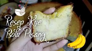 Pisang apa saja yang bisa di gunakan untuk membuat bolu yaitu pisang ambon. Resep Kue Bolu Pisang Dirumahaja Youtube