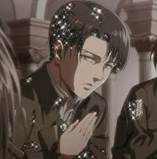 The wallpaper for mobile is missing or does not match the preview. Levi Ackerman Glitter Icons Levi Ackerman Attack On Titan Aesthetic Anime Wallpaper Phone