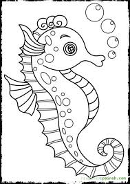 Some images even feature popular kids' characters like spongebob along with the deep sea creatures, which do not allow your child to lose focus. Easy Seahorse Coloring Page Novocom Top