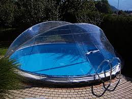 Uberdachung Cabrio Dome Cabrio Dome Uberdachung Backyard Pool Pool Swimming Pool Decks