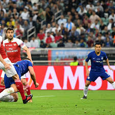 It was contested by manchester united and chelsea, making Chelsea 4 1 Arsenal Europa League Final Player Ratings Europa League The Guardian