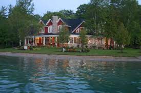 Please take note that the cabin has one bedroom with queen and a loft with three beds accessible by a ladder only and not safe for young children. Torch Lake Homes Gallery Professional Builders Licensed Insured Torch Lake Lake House Lake Cottage