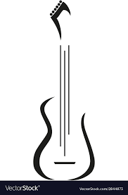 Electric Guitar Icon A Vector Logo Template Download A Free Preview Or High Quality Adobe Illustrat Guitar Tattoo Design Guitar Wall Art Music Tattoo Designs