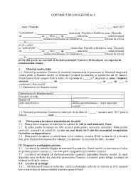 Chiria pentru folosirea spațiului prevăzut la art. Contract De Locatiune Model Doc