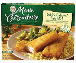 Home of legendary pies & comfort food favorites made with marie's famous recipes for over 70 years. Marie Callender S Frozen Dinner Golden Battered Fish Filet 12 Ounce Buy Online In Guam At Guam Desertcart Com Productid 101039021