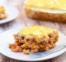 Filipino Style Baked Macaroni Is Cooked Filipino Style In A Sweet Meat Sauce And Topped With Cheese Sauce Baked Macaroni Baked Macaroni Recipe Food