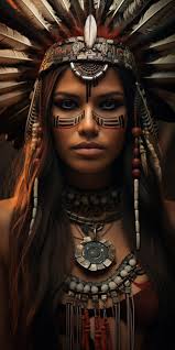 Beautiful American Indian woman