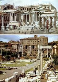 What Ancient Roman Ruins Looked Like In The Past Rome History Ancient Roman Architecture Roman Architecture