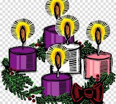 Purple Flower Wreath Christmas Graphics Advent Wreath Advent Candle Advent Sunday Christmas Day Gaudete Sunday Second Sunday Of Advent Transparent Background Png Clipart Hiclipart
