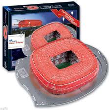 Free shipping for many products! New Football Stadium 3d Puzzle For Adults 3d Diy Paper Model Bayern Home Field Muncher Allianz Arena Stadium Paper Puzzle Toys Football Jersey Name Patch Puzzle Usbfootball Earphones Aliexpress