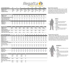 Regatta Splosh Size Guide