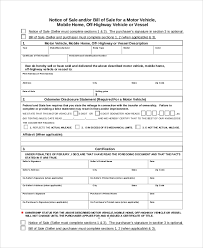 Bill of sale for a motor vehicle copyright © celestial industries pty ltd, january 9th 1988 please fill in details, print and fax back to us at australia trade +61 7. Free 8 Sample Motorcycle Bill Of Sale Templates In Pdf Ms Word
