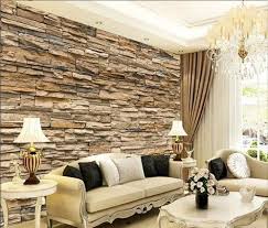 3d Print Grey Brick Stone Wallpaper Vintage Rustic Stacked Slate Home Garden Home Im Brick Wallpaper Living Room 3d Brick Wallpaper Wallpaper Living Room