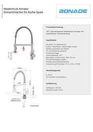 Die spültischarmatur mit hohem auslauf oder ausziehbarer spülbrause. Bad Kuche Niederdruck Armatur Fur Kuche Mit Ausziehbarer Brause Wasserhahn Einhebelmischer Heimwerker Raizlatina Com Br