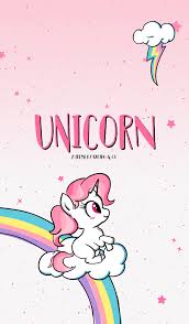 Simple Doodle Cute Unicorn Theme With Colorful Rainbow Sweet Candy Cutie Star And Softly Cloud Le Unicorn Wallpaper Cute Unicorn Wallpaper Unicorn Pictures