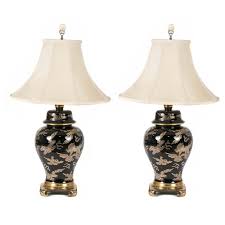 Pair Of Handpainted Oriental Style Table Lamps In 2020 Table Style Lamp Oriental Fashion