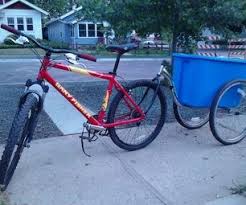 Simple No Weld Bike Trailer Bike Cart Bike Trailer Bike Wagon