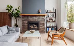 Leaning Bookshelf Design Possibilities Casual With A Hint Of Originality Fireplace Accent Walls Living Room Accents Accent Walls In Living Room