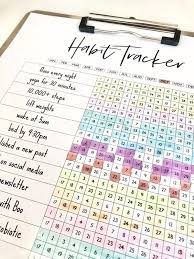 Monthly Habit Tracker Habit Tracker Bullet Journal Bullet Journal Tracker Bullet Journal Ideas Pages